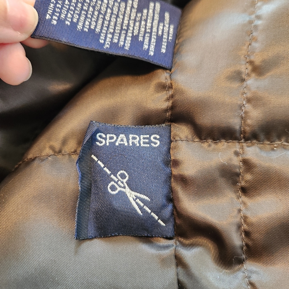 Barn Jacket with Leather Collar Flannel Wool Quilted Lining, Roundtree & Yorke - Picture 11 of 12